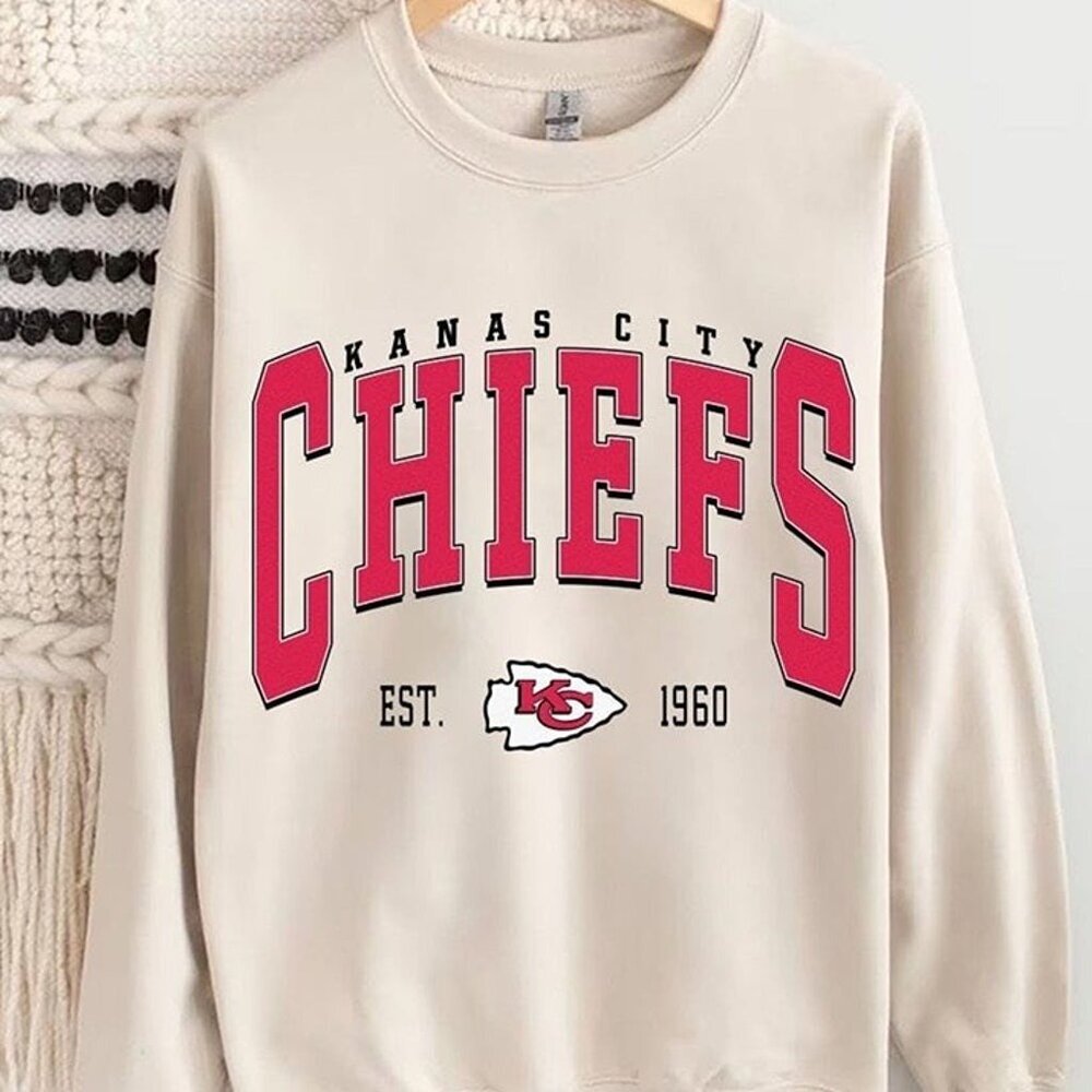 Kansas City NFL Crewneck Sweatshirt Cozy Football Fan Game Day Gift Apparel 17